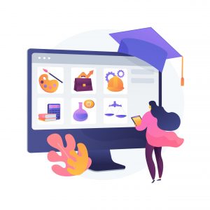 Course enrollment abstract concept vector illustration. Course enrollment abstract concept vector illustration. Enroll in a course, apply for degree program, add to study plan, online enrollment system, registration form, new student abstract metaphor.